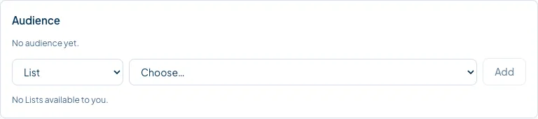 Choosing who a message goes to.